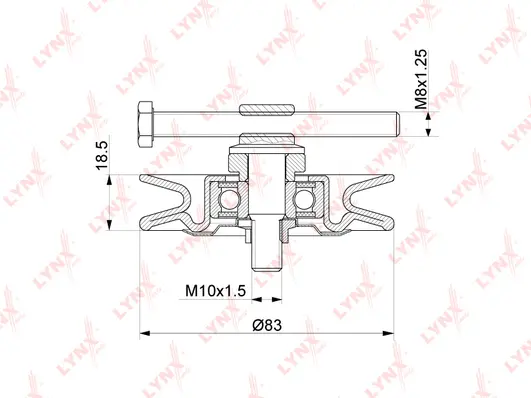 Tensioner Pulley, V-ribbed belt