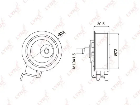 Tensioner Pulley, timing belt (PB-1011)