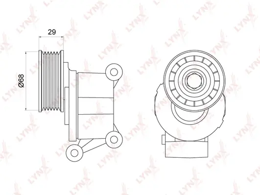 Belt Tensioner, V-ribbed belt (PT-3012)