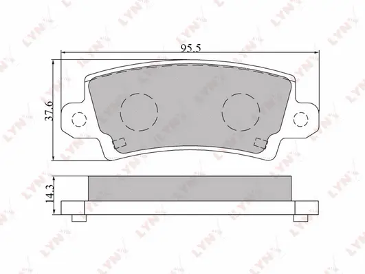 Brake Pad Set, disc brake (BD-7541)