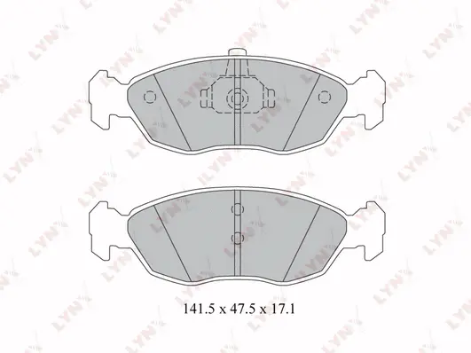 Brake Pad Set, disc brake (BD-2219)