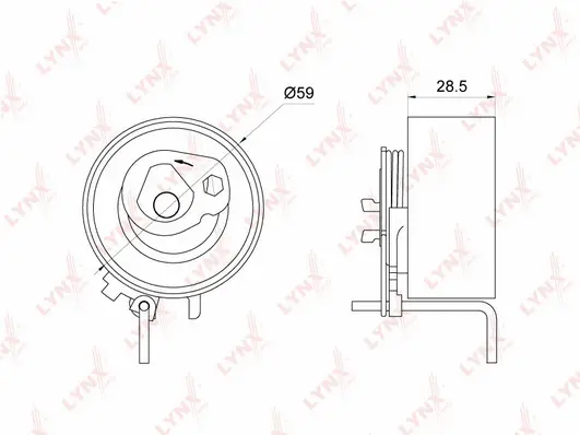 Tensioner Pulley, timing belt (PB-1167)