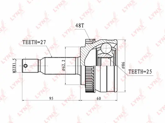 Joint Kit, drive shaft (CO-3626A)