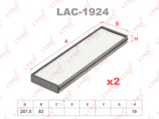 Filter, cabin air (LAC-1924)