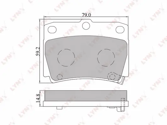 Brake Pad Set, disc brake (BD-5511)