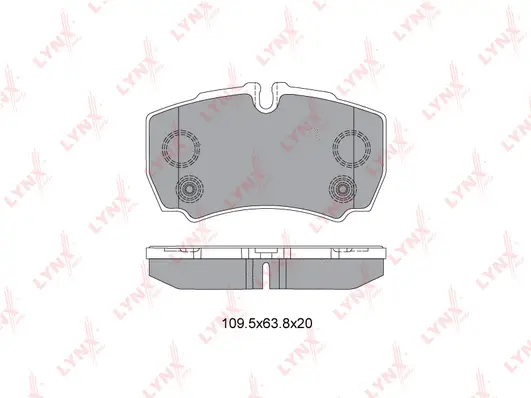 Brake Pad Set, disc brake (BD-3035)