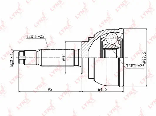 Joint Kit, drive shaft (CO-5508)
