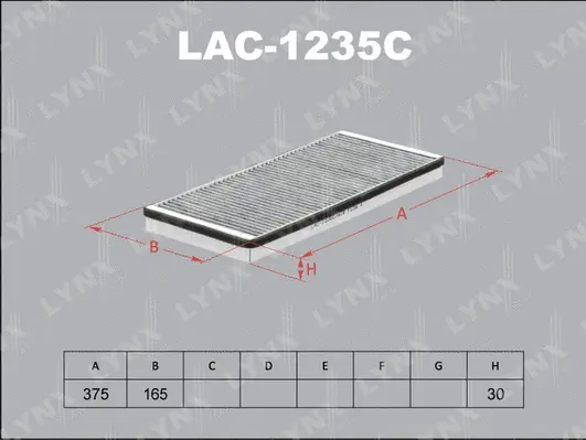 Filter, cabin air (LAC-1235C)
