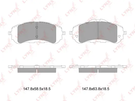 Brake Pad Set, disc brake (BD-6114)