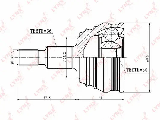 Joint Kit, drive shaft (CO-8002)