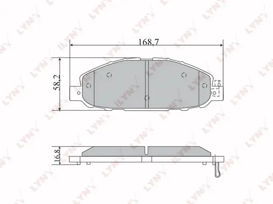 Brake Pad Set, disc brake (BD-5732)