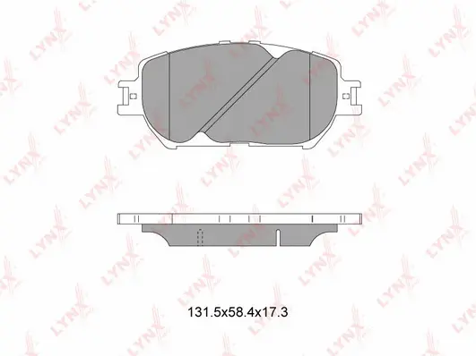 Brake Pad Set, disc brake (BD-7522)