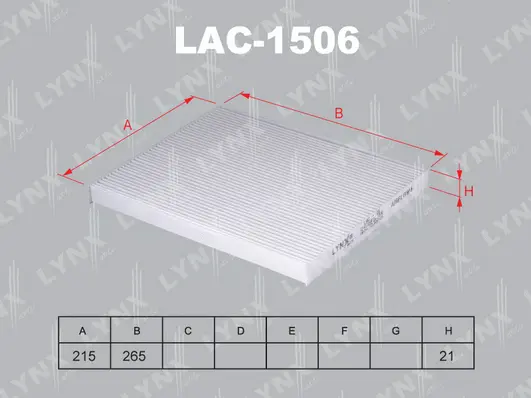 Filter, cabin air (LAC-1506)