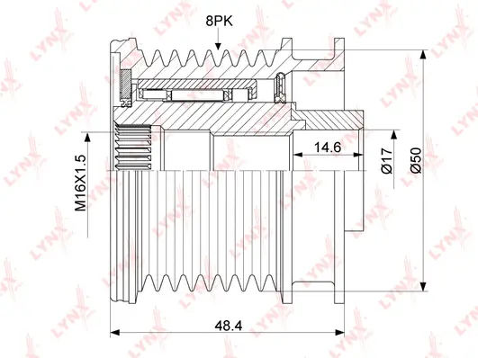 Alternator Freewheel Clutch (PA-1078)