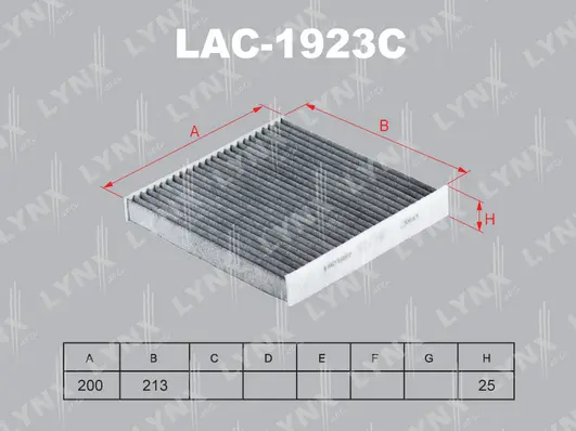 Filter, cabin air (LAC-1923C)