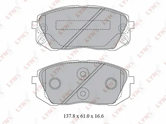 Brake Pad Set, disc brake (BD-3621)