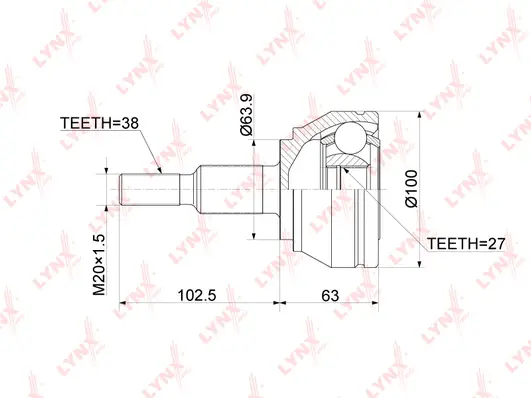 Joint Kit, drive shaft (CO-3924)