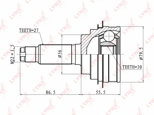 Joint Kit, drive shaft (CO-7100)