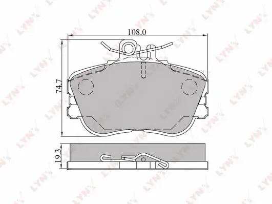 Brake Pad Set, disc brake (BD-5303)