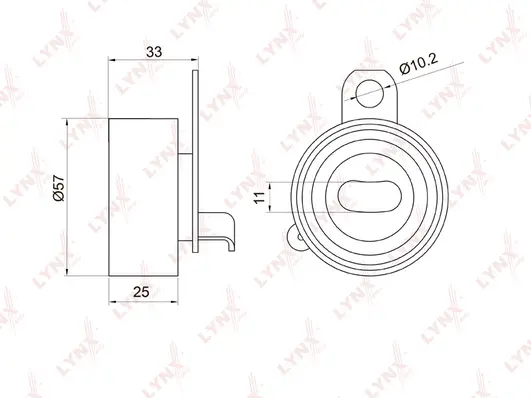 Tensioner Pulley, timing belt (PB-1067)
