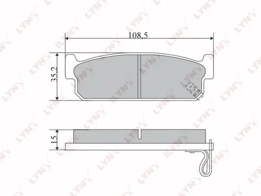 Brake Pad Set, disc brake (BD-5728)