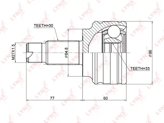 Joint Kit, drive shaft (CO-3764)