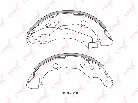 Brake Shoe Set (BS-6300)