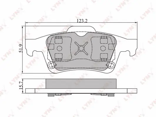 Brake Pad Set, disc brake (BD-6302)
