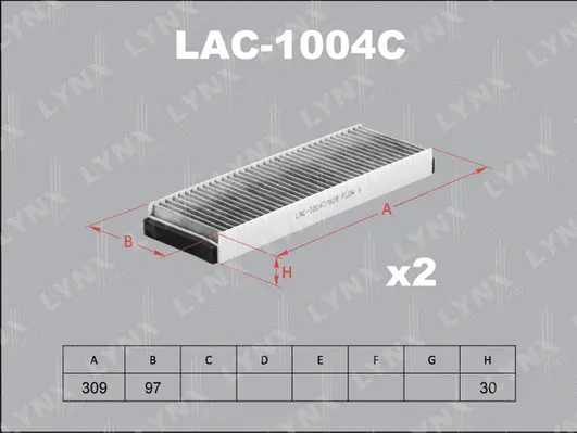 Filter, cabin air (LAC-1004C)
