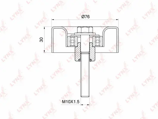 Deflection/Guide Pulley, V-ribbed belt (PB-7150)