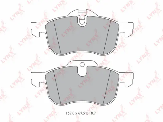 Brake Pad Set, disc brake (BD-6500)