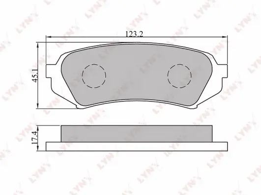 Brake Pad Set, disc brake (BD-7527)