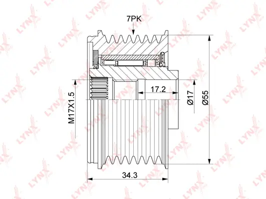 Alternator Freewheel Clutch (PA-1173)