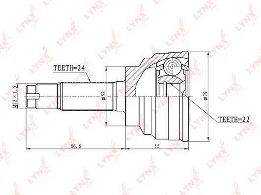 Joint Kit, drive shaft (CO-5108)