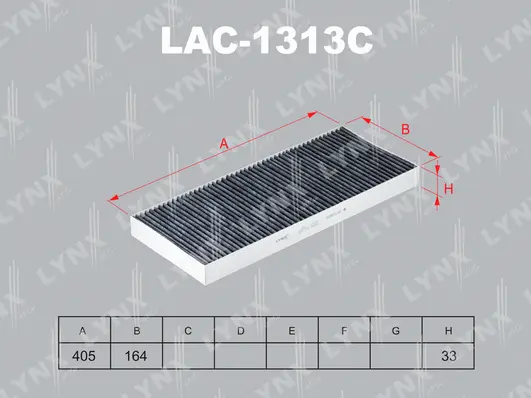 Filter, cabin air (LAC-1313C)