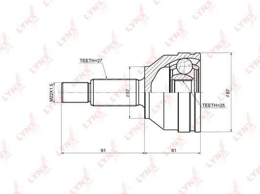 Joint Kit, drive shaft (CO-3006A)