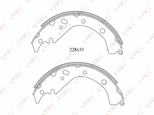 Brake Shoe Set (BS-7512)