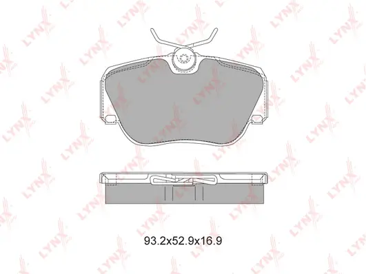 Brake Pad Set, disc brake (BD-5304)