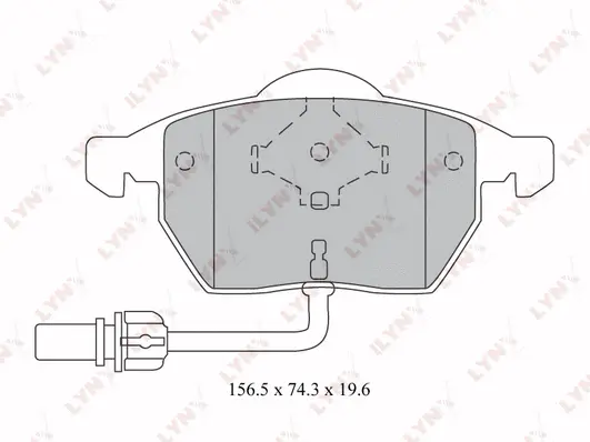 Brake Pad Set, disc brake (BD-1216)