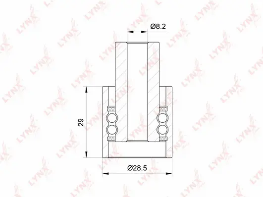Deflection/Guide Pulley, timing belt (PB-3088)