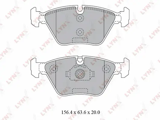 Brake Pad Set, disc brake (BD-1427)