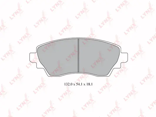 Brake Pad Set, disc brake (BD-7592)