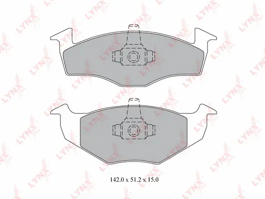 Brake Pad Set, disc brake (BD-8011)