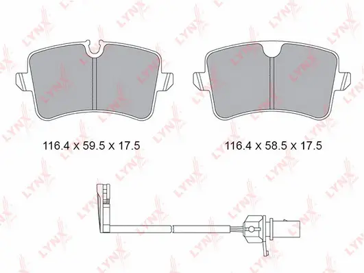 Brake Pad Set, disc brake (BD-1231)