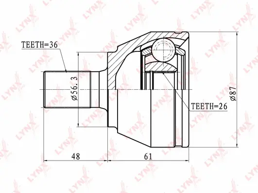 Joint Kit, drive shaft (CO-3058)