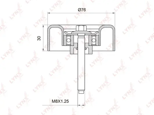 Deflection/Guide Pulley, V-ribbed belt (PB-7010)