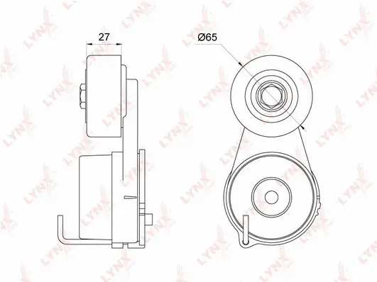Belt Tensioner, V-ribbed belt (PT-3057)