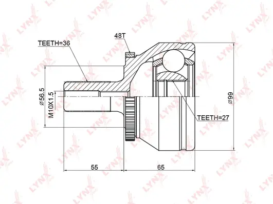 Joint Kit, drive shaft (CO-3780A)