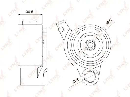 Tensioner Pulley, timing belt (PB-1076)