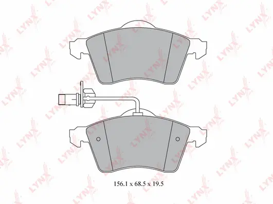 Brake Pad Set, disc brake (BD-8027)